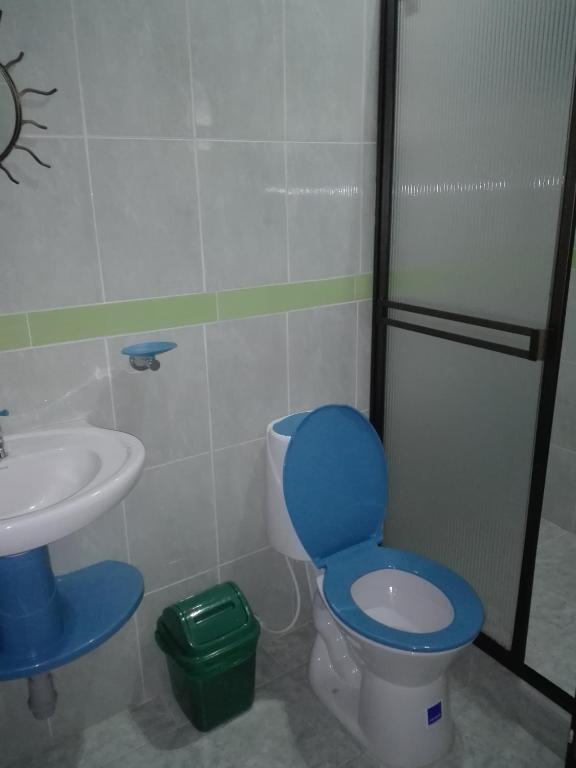Koupelna v ubytování Spa Posada 4 Esquinas