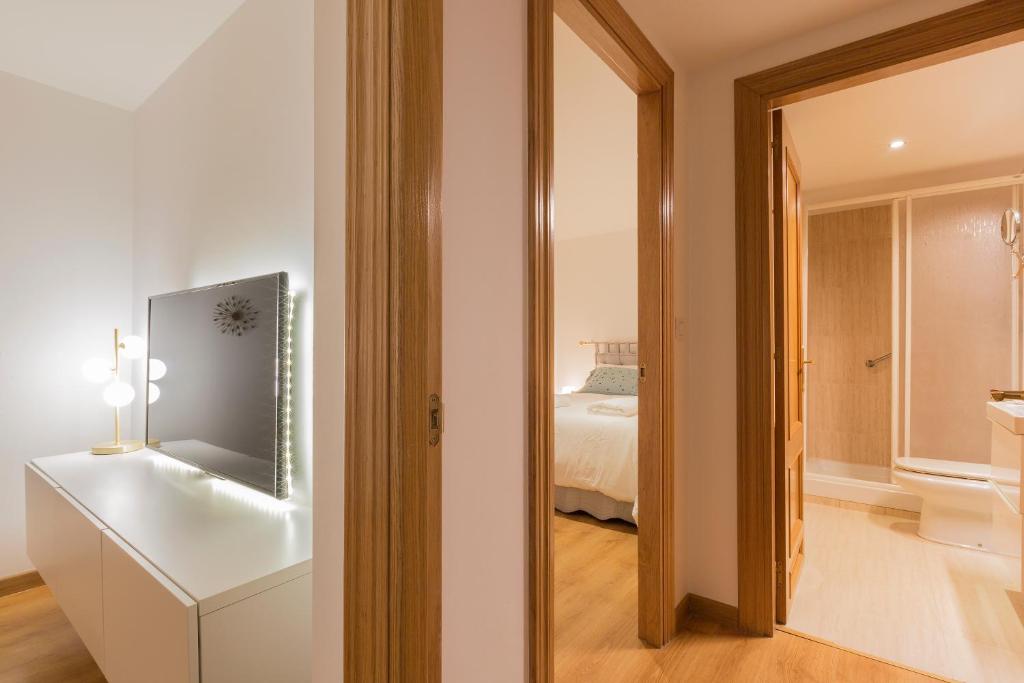 Koupelna v ubytování Apartamento Bardenas en el centro de Tudela