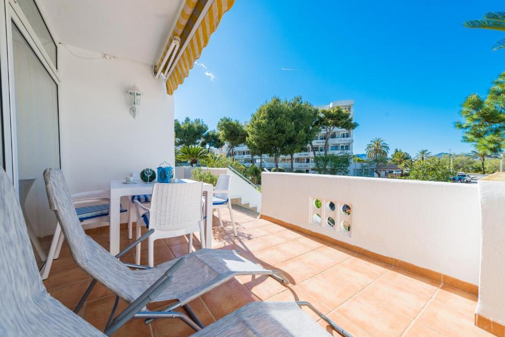 A balcony or terrace at Apartamento Silver