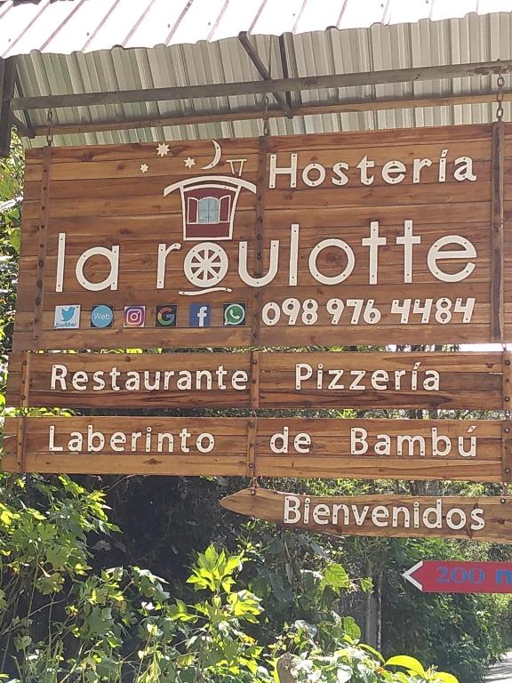 Certifikát, hodnocení, plakát nebo jiný dokument vystavený v ubytování Hosteria La Roulotte - Mindo