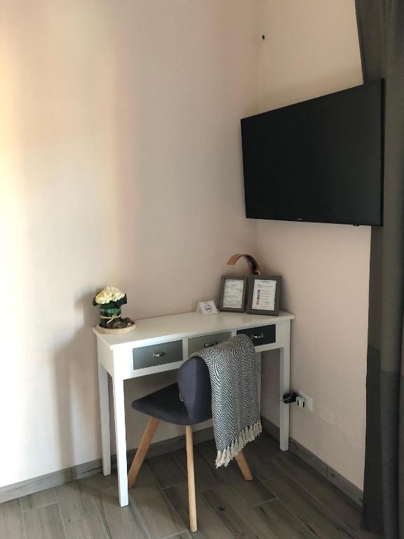 TV a/nebo společenská místnost v ubytování Hayloft