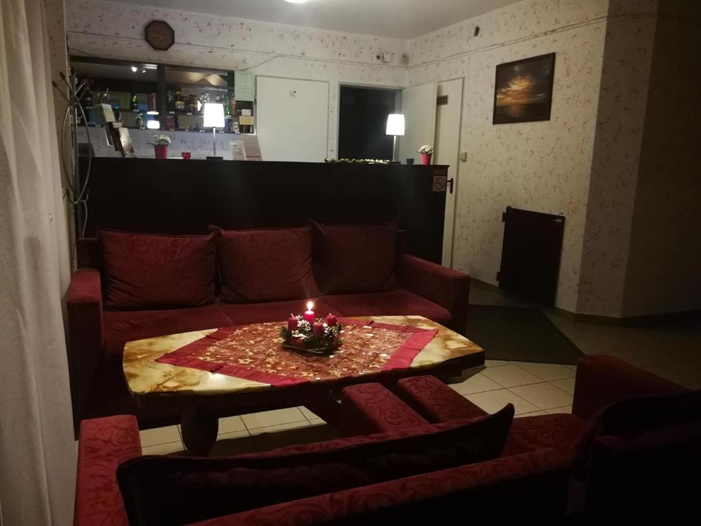 Posezení v ubytování Panama Motel