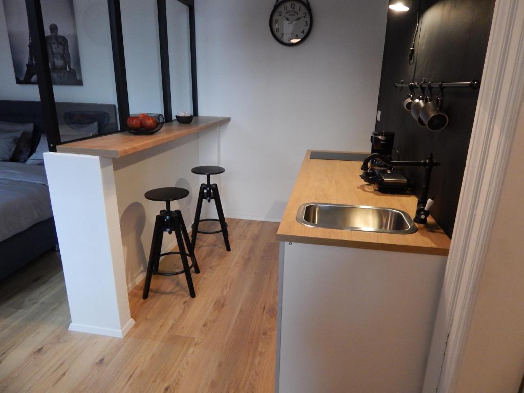 Kuchyňa alebo kuchynka v ubytovaní Gold Rooms and Suite