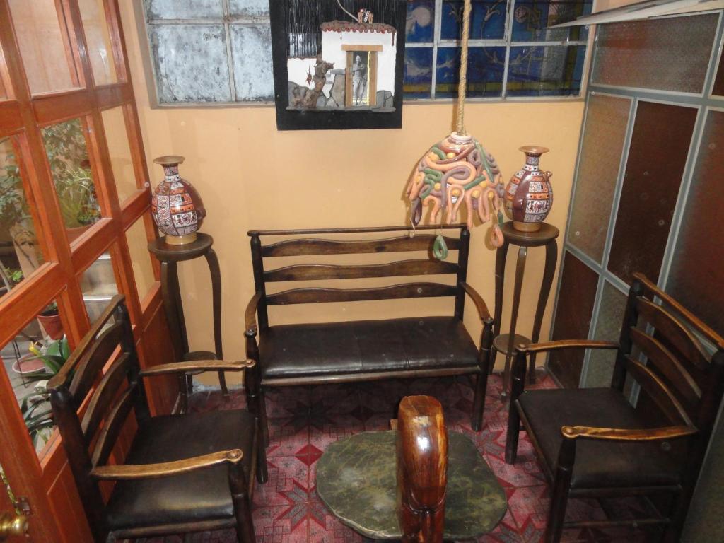 Posezení v ubytování Hospedaje Turistico Recoleta