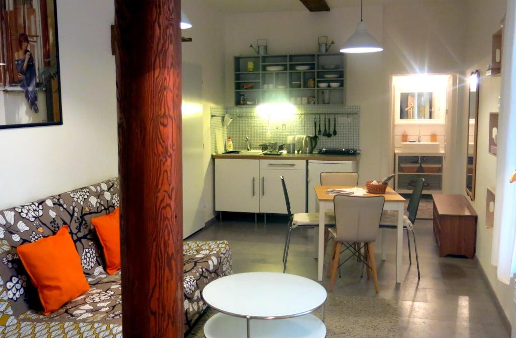 Kuchnia lub aneks kuchenny w obiekcie Magnificent apartment in the center of Prague