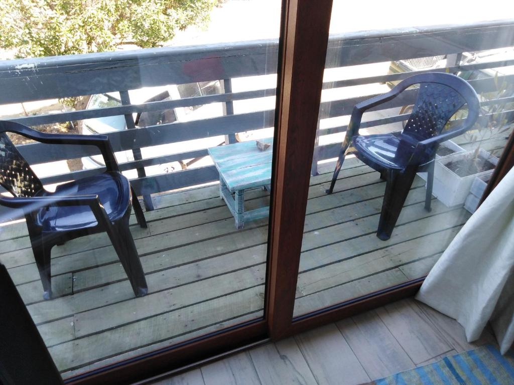 Balkón nebo terasa v ubytování Hostal F