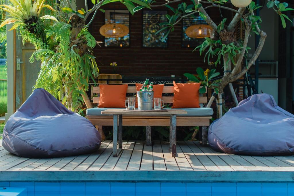 Bazén v ubytování Pangkung Sari Bed and Breakfast nebo v jeho okolí