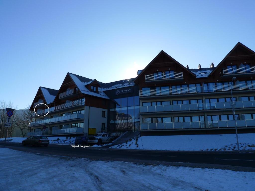 Budynek, w którym mieści się apartament