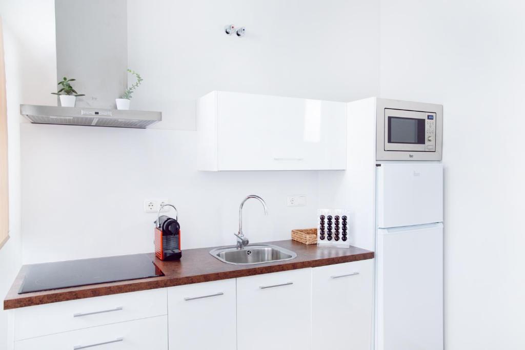 Kuchyňa alebo kuchynka v ubytovaní Hispalis Casa Palacio Apartment