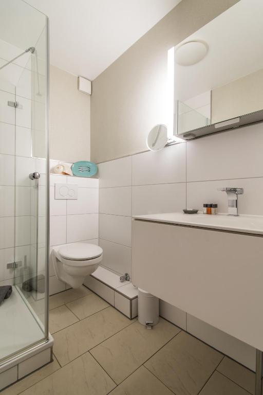 Koupelna v ubytování Hotel Norderriff