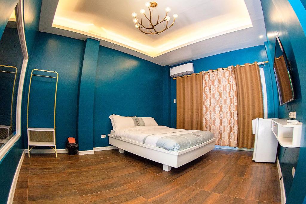 Postel nebo postele na pokoji v ubytování 71% Diving Resort