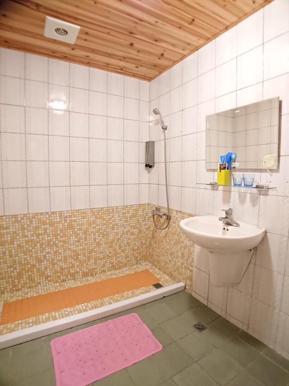 Koupelna v ubytování DongNing Atlas Hotel