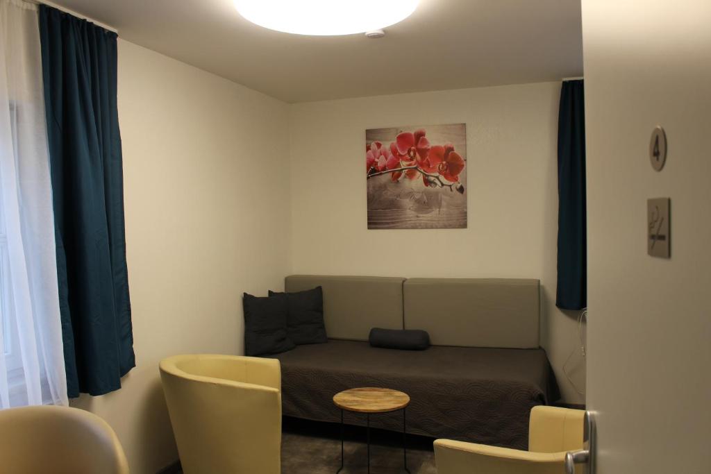 Posezení v ubytování Hotel Wolke