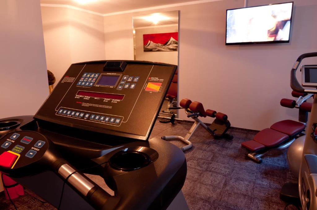 TV a/nebo společenská místnost v ubytování Amalienburg - Boutique & Boarding Hotel