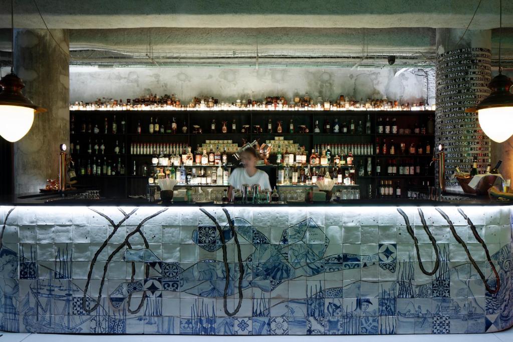 Lounge nebo bar v ubytování Zero Box Lodge Porto
