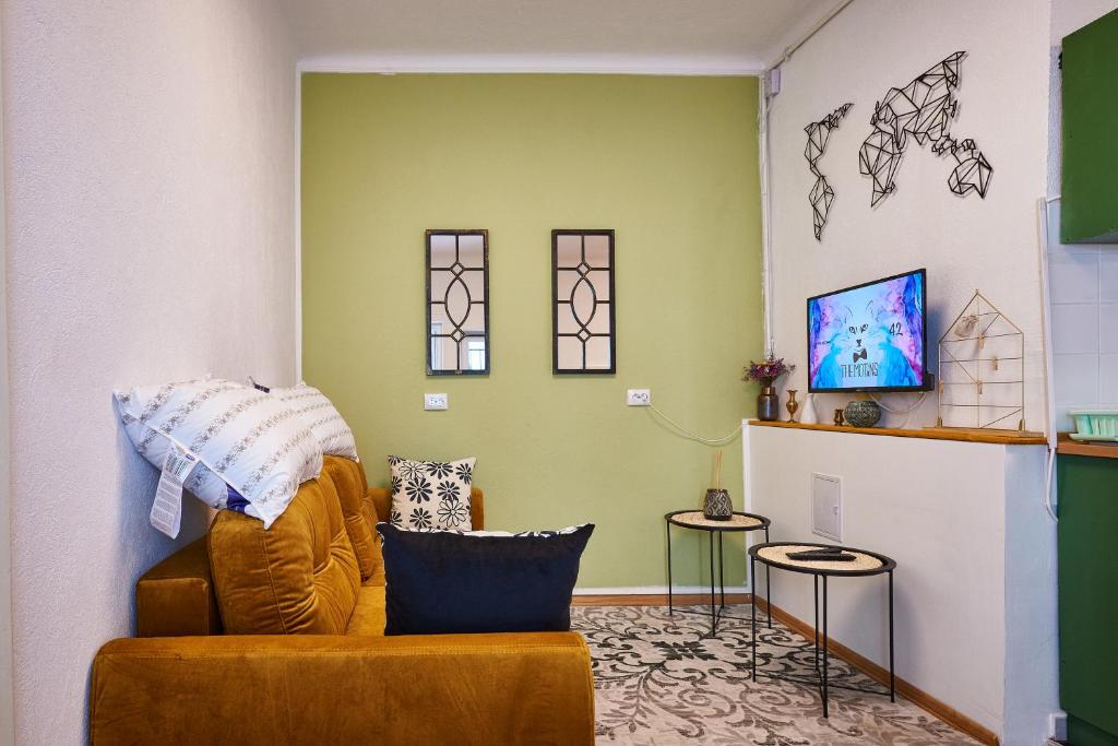 O zonă de relaxare la City Escape Apartments