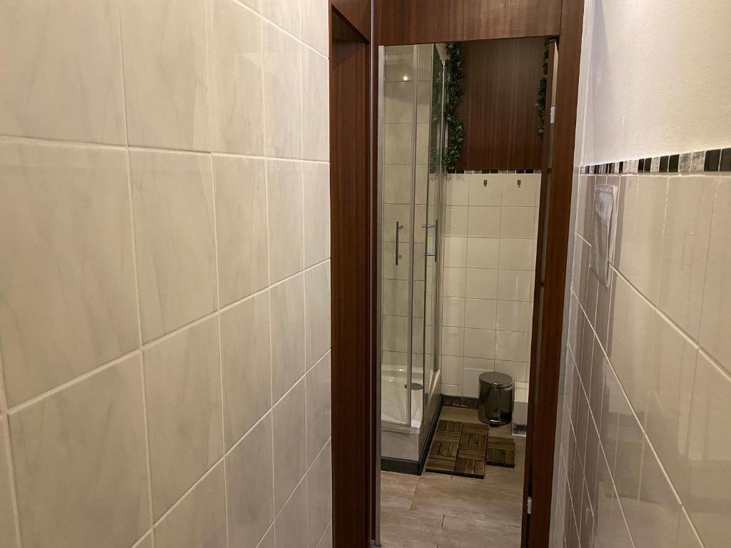 Koupelna v ubytování PREMIUM Hostel