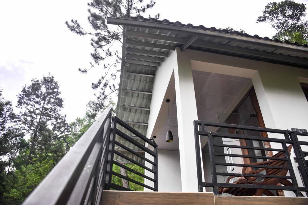 Balkón nebo terasa v ubytování OwinHill Cottage