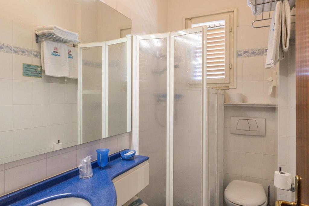 Koupelna v ubytování Hotel Cavour