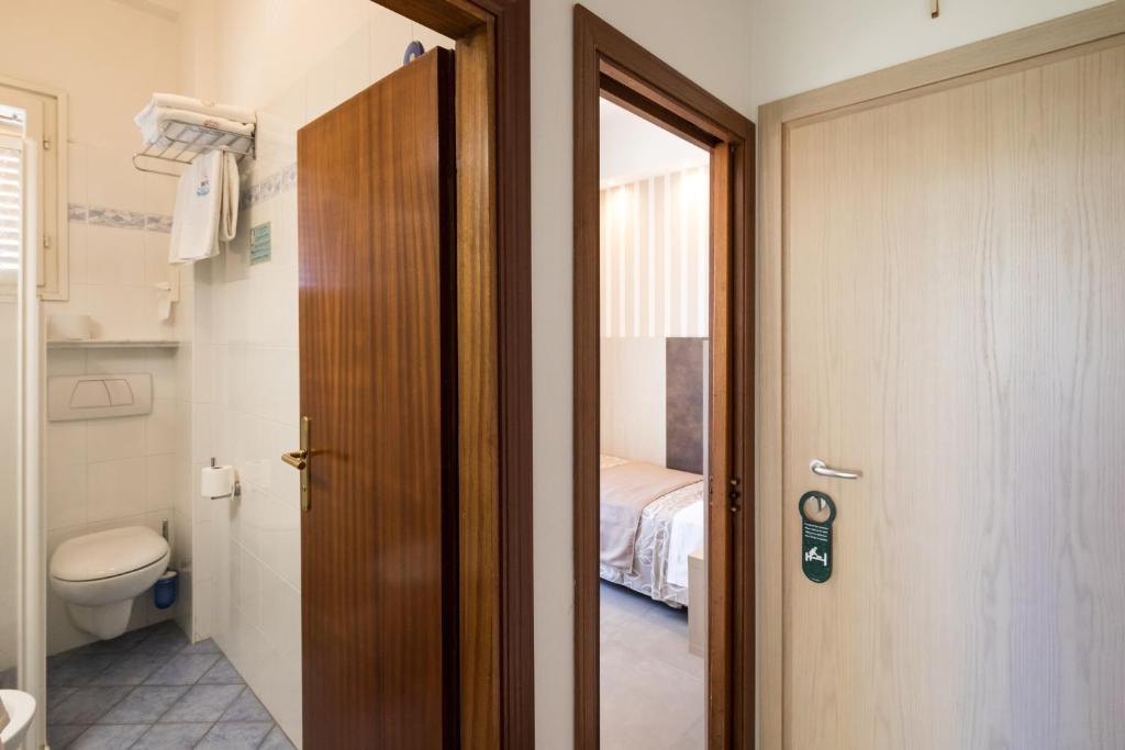 Koupelna v ubytování Hotel Cavour