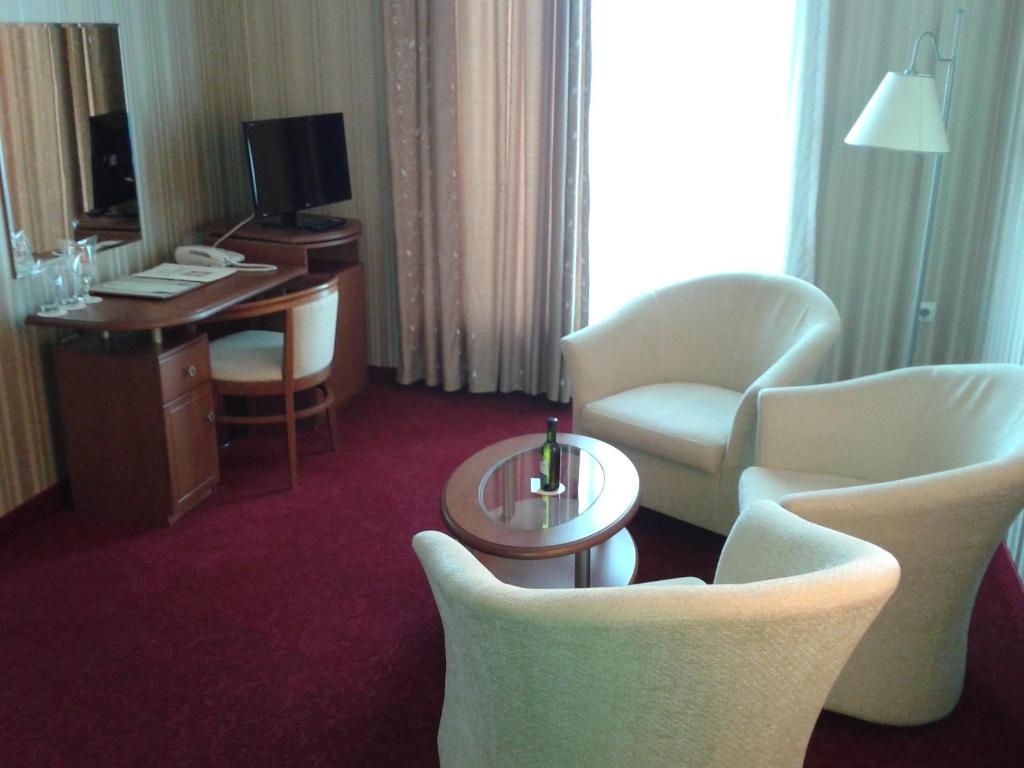 TV a/nebo společenská místnost v ubytování Hotel Perperikon