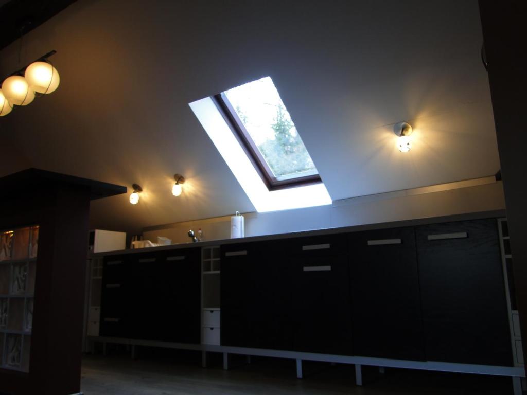 Kuchyň nebo kuchyňský kout v ubytování Apartament Nina