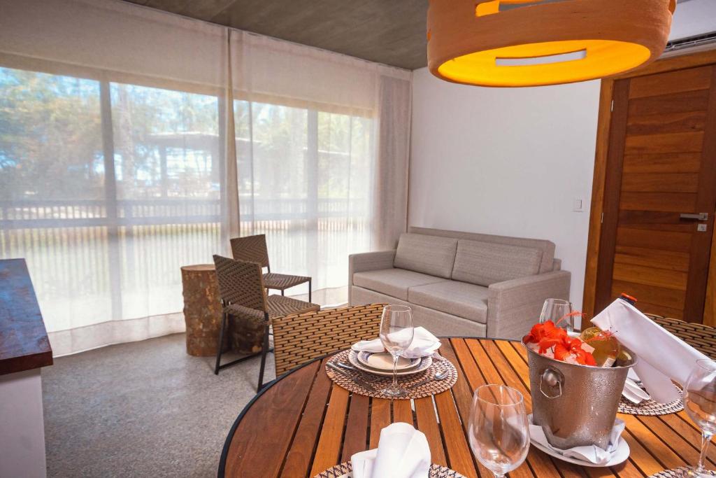 Uma área de estar em Aldeia do Mar Hotel