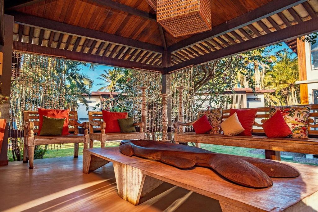 Uma área de estar em Aldeia do Mar Hotel