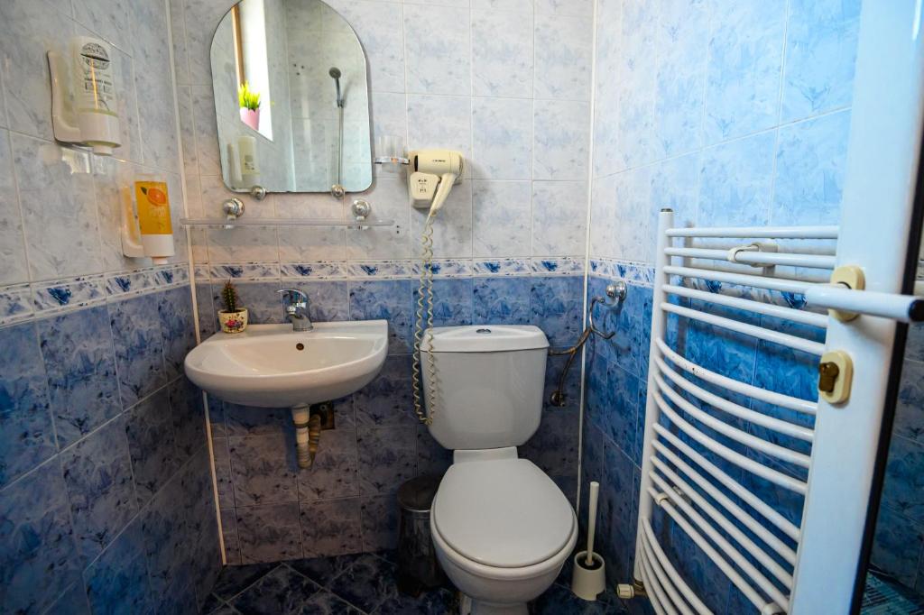 Koupelna v ubytování Family Hotel Chichin