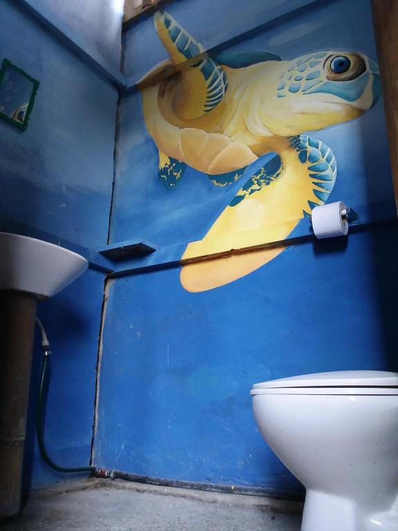 Koupelna v ubytování Hostal Camping Sin Fronteras Mompiche