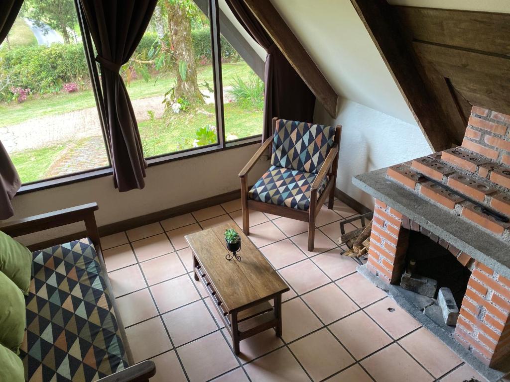 Posezení v ubytování Villa Calas