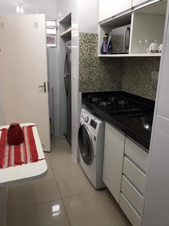  Apartamento Pe na Areia Familiar em Santos