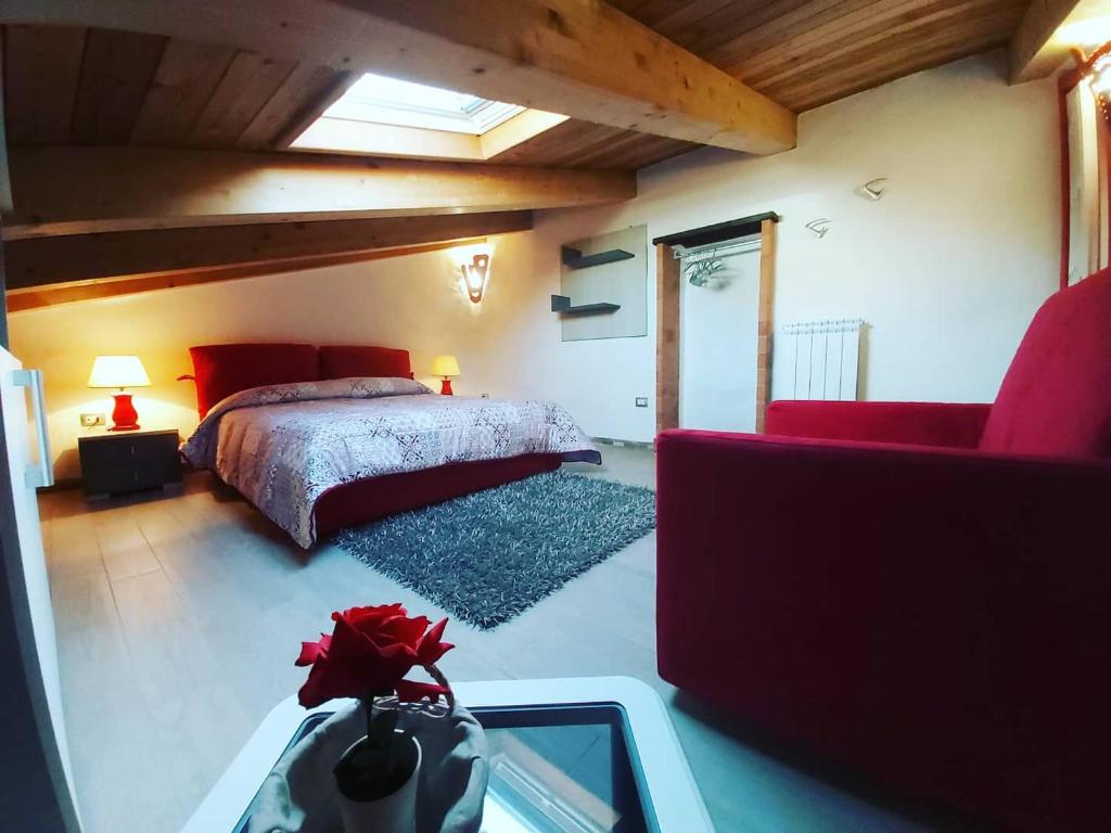 Postel nebo postele na pokoji v ubytování Al Vecchio Corso B&B
