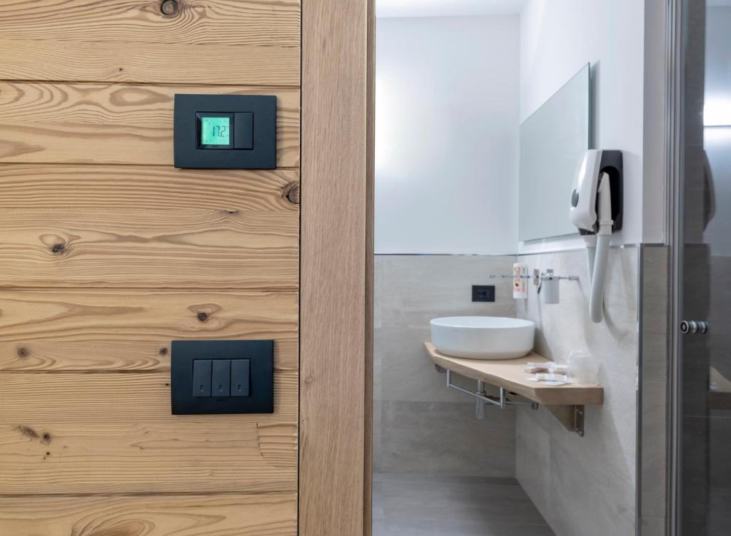 Koupelna v ubytování Hotel Aurai