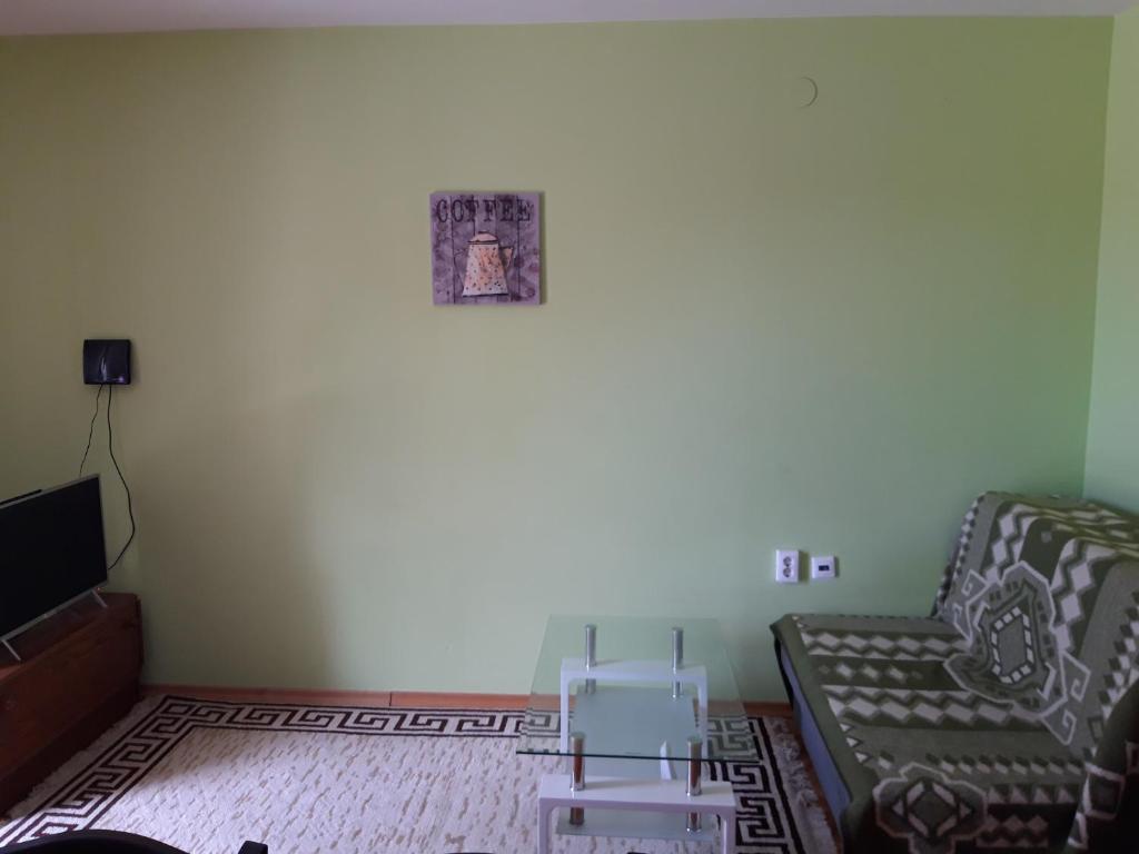Televízia a/alebo spoločenská miestnosť v ubytovaní Apartments Ivana Diklo