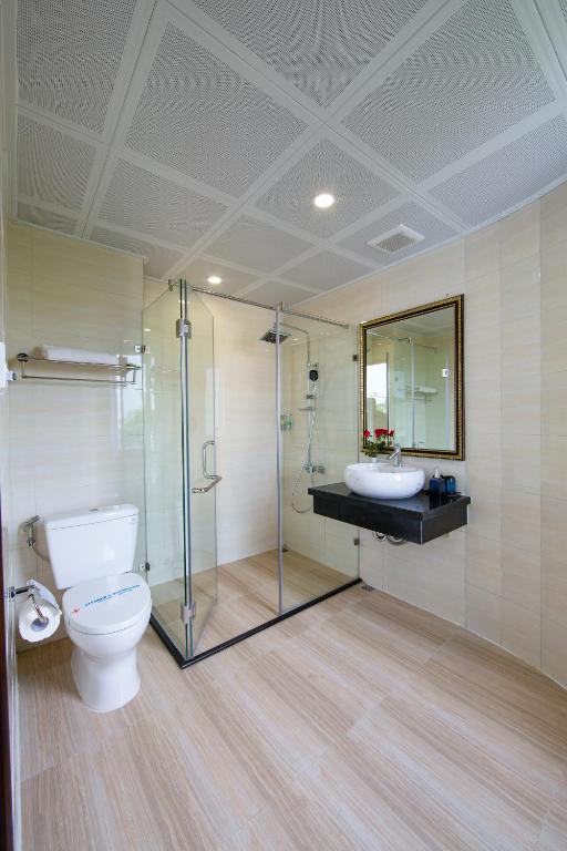 Koupelna v ubytování Hanoi Lotus Boutique Hotel