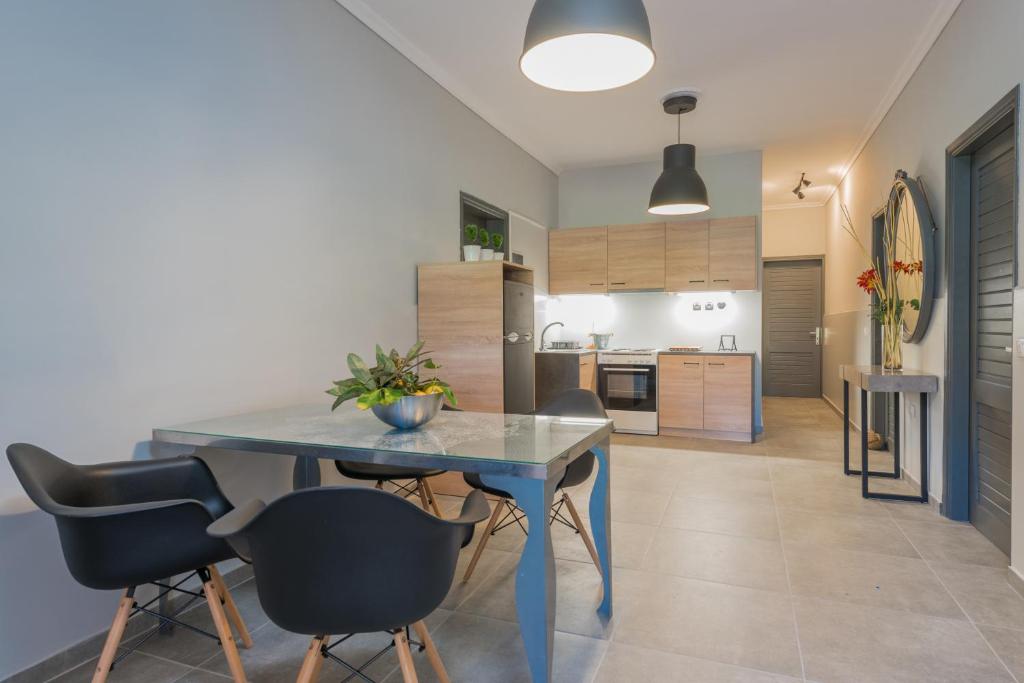 Kuchyňa alebo kuchynka v ubytovaní Filoxenia Luxury Studios & Apartments