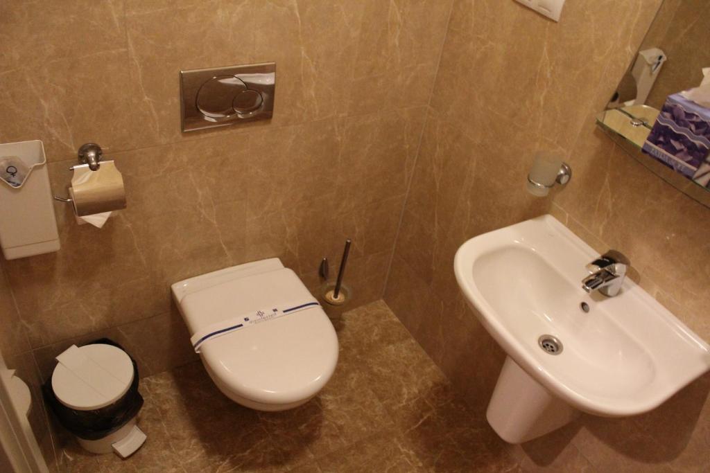 Koupelna v ubytování Domus Hotel-1
