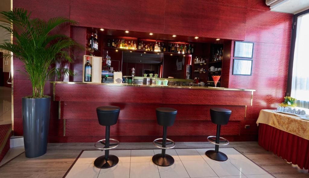 Lounge nebo bar v ubytování Hotel Atlantic