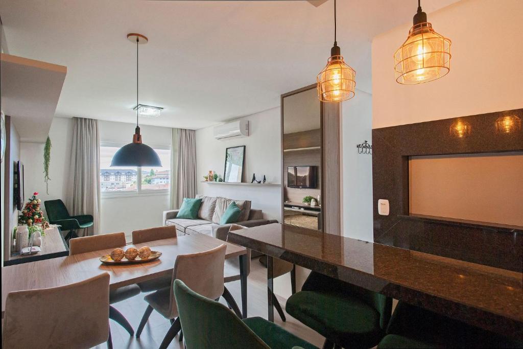  PARAÍSO DE DOM PEDRO - Apartamento novo com 2 quartos no Centro de Canela