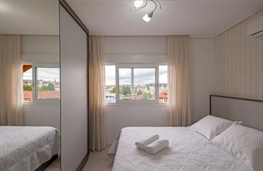  PARAÍSO DE DOM PEDRO - Apartamento novo com 2 quartos no Centro de Canela