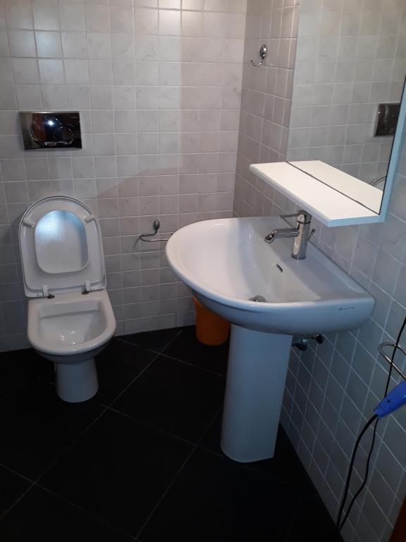 Koupelna v ubytování B&B Il Brigante