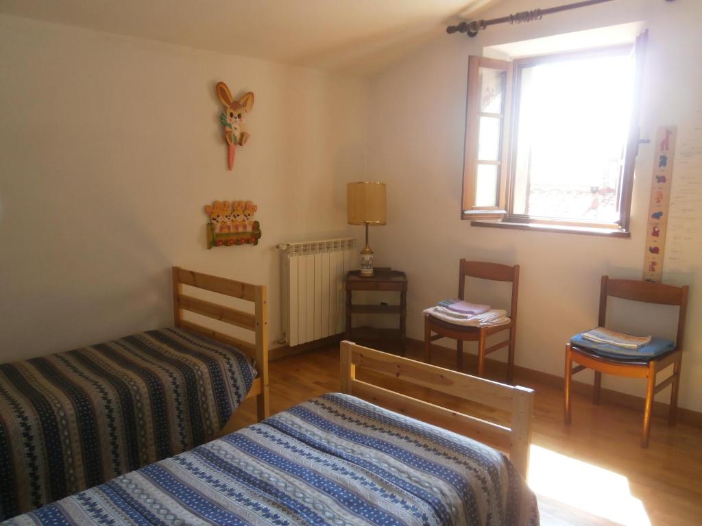 Postel nebo postele na pokoji v ubytování Lucignolo