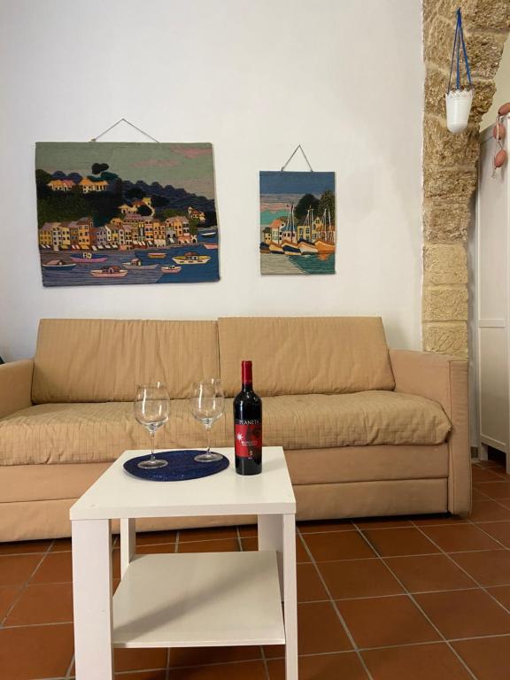 Nápoje v ubytovaní Casa Vacanze Marco Polo vista mare