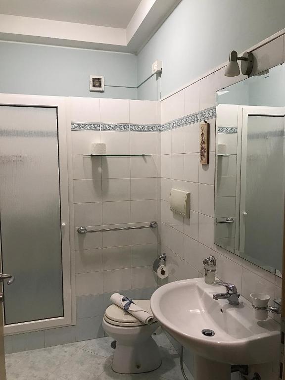 Koupelna v ubytování B&B Le Camerette di Edda