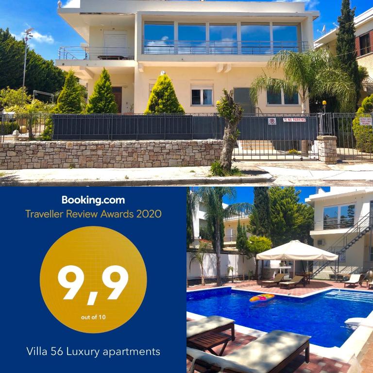 The swimming pool at or close to Villa 56 Luxury apartments