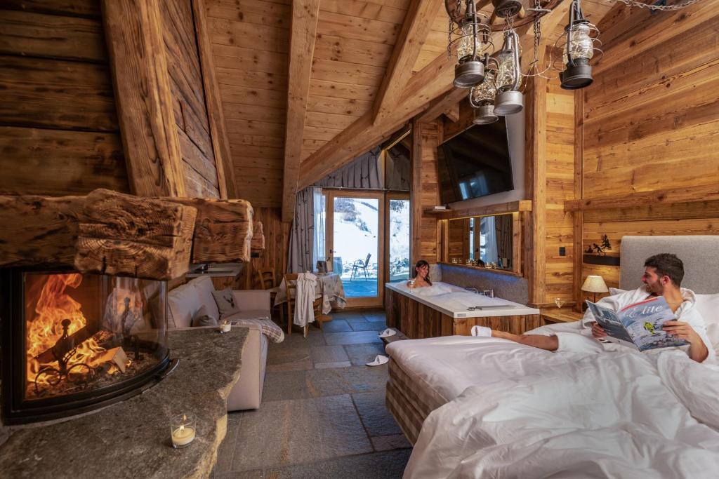 Postel nebo postele na pokoji v ubytování Park Chalet Village