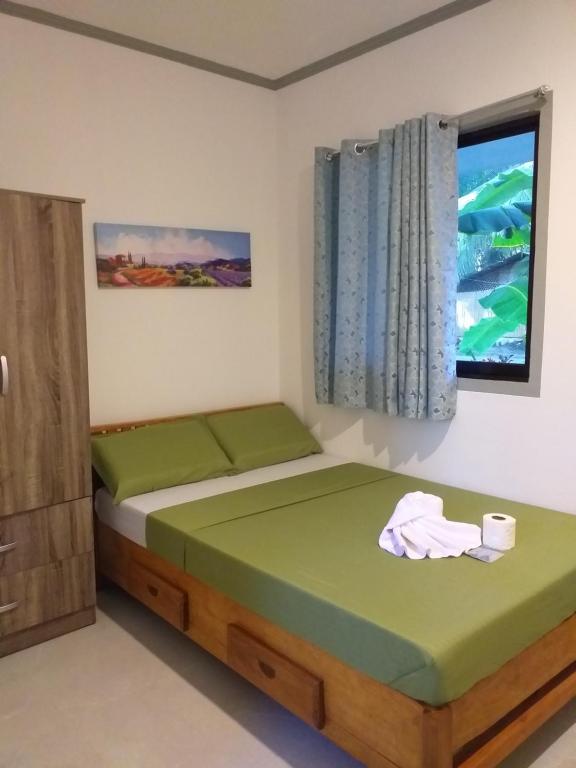 Postel nebo postele na pokoji v ubytování GREENSPACE