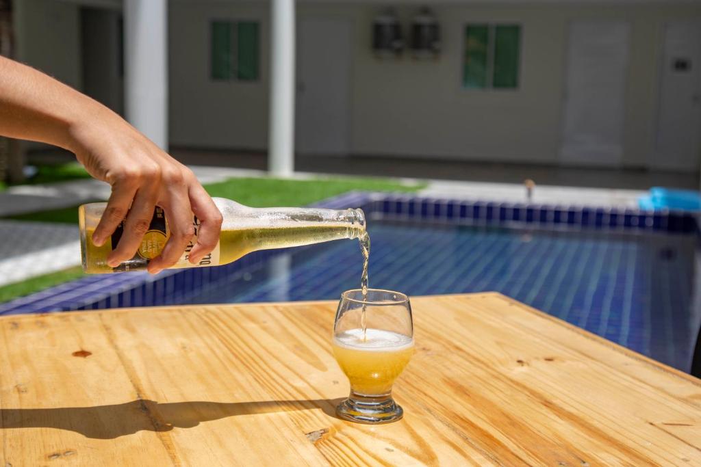 Bazén v ubytovaní Pousada Maresia Unique Beira Mar alebo v jeho blízkosti