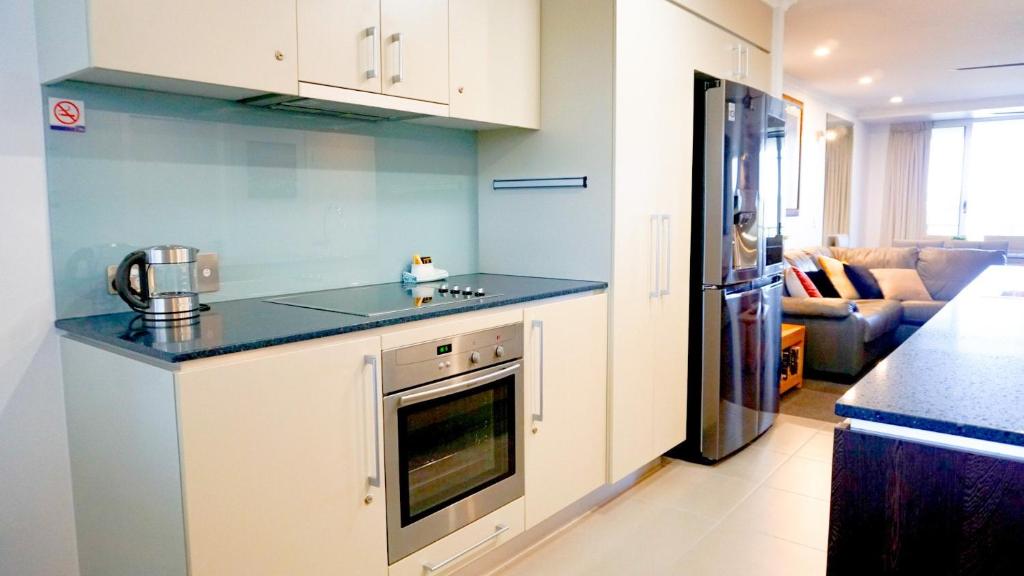 Kuchyň nebo kuchyňský kout v ubytování Horton Apartments